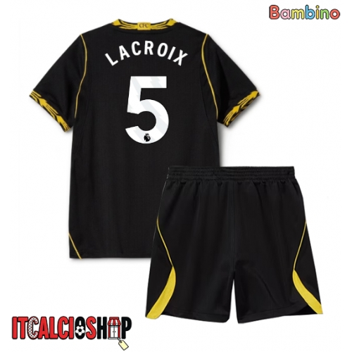 Chelsea Maxence Lacroix #5 Seconda Maglia Bambino 2026-27 Manica Corta (+ Pantaloni corti)